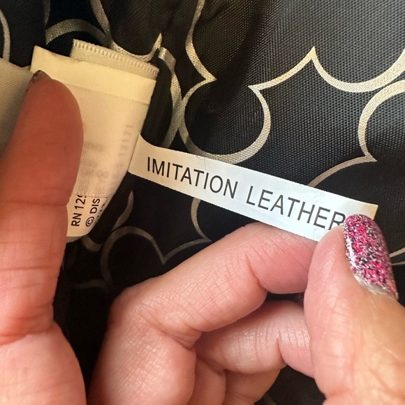 Disney Parks Original Tote Bag Metallic Silver Dual Handles Mickey Mouse - Picture 11 of 11